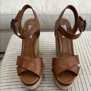 Steve Madden Brown Wedge Sandals
